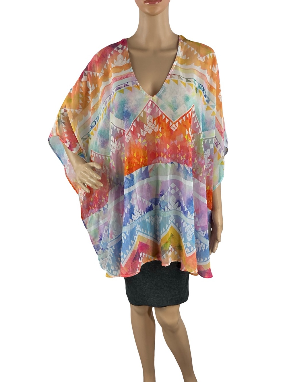 Show Me Your Mumu Peta Tunic Salvation Mountain Multicolor Size S Beach Boho